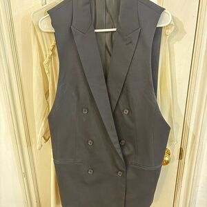 All saints early 2010s suit vest beautiful material navy